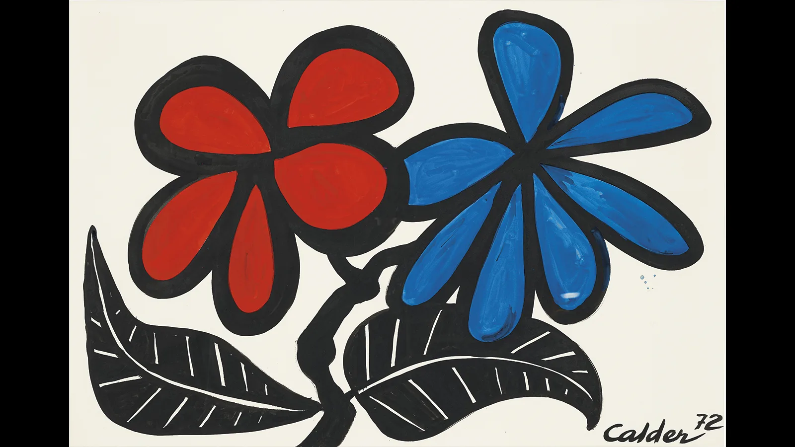 Calder Black Leafed Flowers, 1972